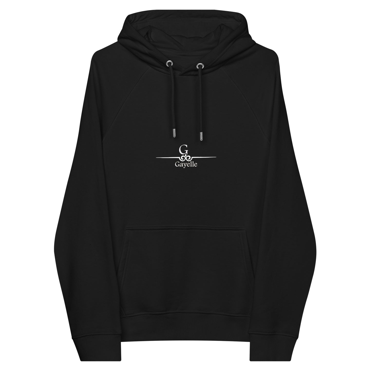 Sweat Gayelle à capuche écologique Raglan unisexe.