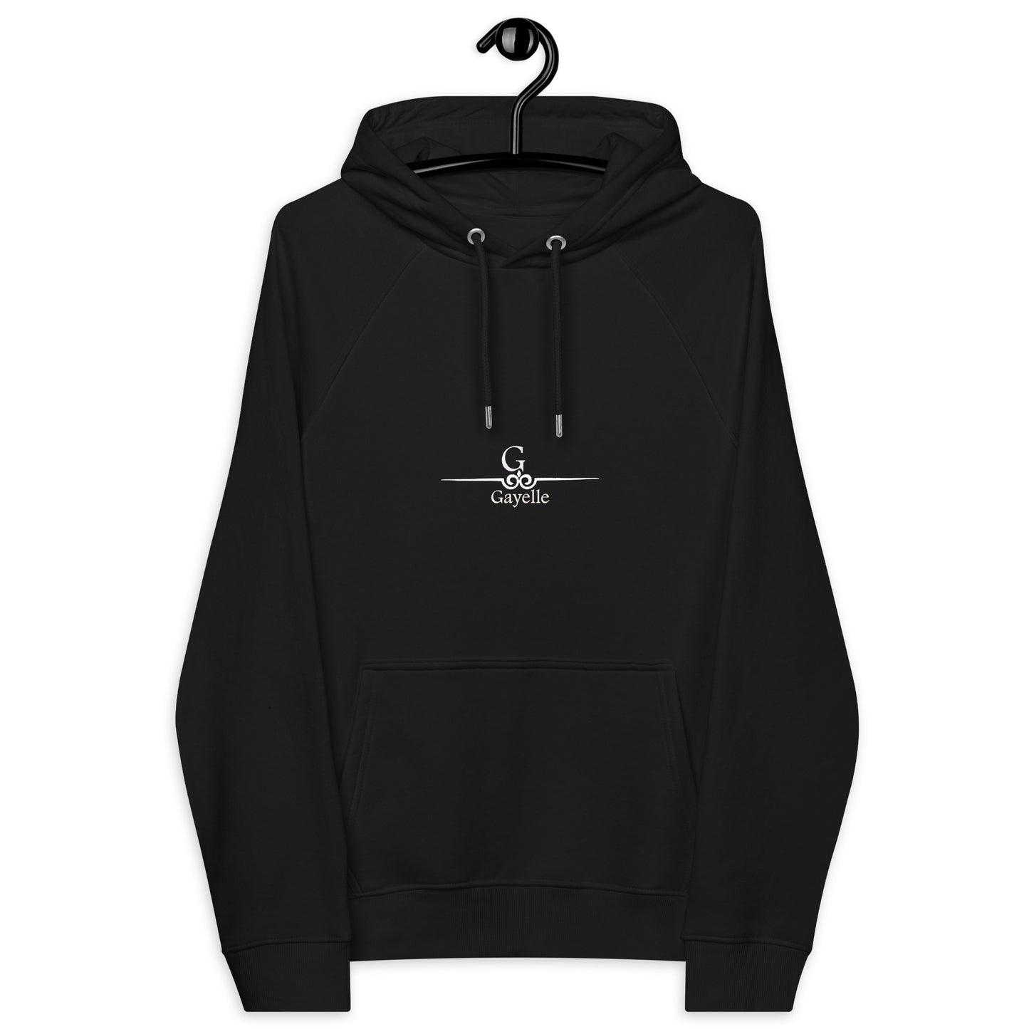 Sweat Gayelle à capuche écologique Raglan unisexe.