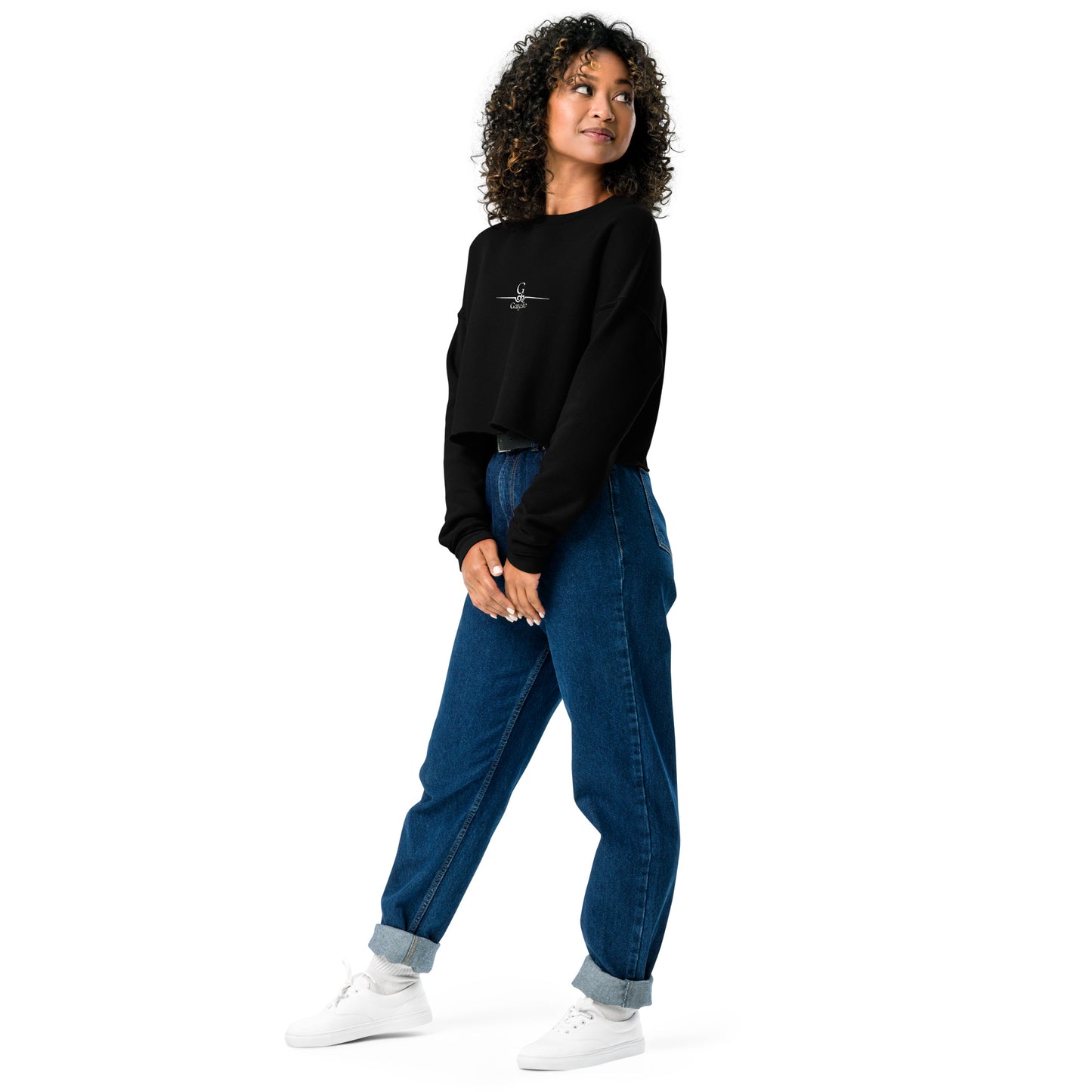 Sweat-Shirt "sans capuche" Gayelle Crop-Top.