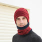 Chapeau, écharpe et Gants Trois pièces en velours Tricoté pour hommes