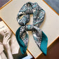 Foulard en soie imprimé vintage pour femme
