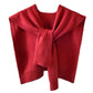 Châle tricoté en fil de corde pour femmes, couleur unie