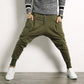 Pantalon à bretelles sarouel japonais de couleur unie