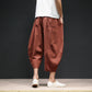Pantalon bouffant court ample à jambes larges pour hommes