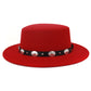 Chapeau de Jazz en laine chaude et Simple, décontracté, assorti avec tout, mode britannique, boucle en métal