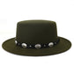 Chapeau de Jazz en laine chaude et Simple, décontracté, assorti avec tout, mode britannique, boucle en métal