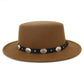 Chapeau de Jazz en laine chaude et Simple, décontracté, assorti avec tout, mode britannique, boucle en métal
