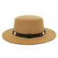 Chapeau de Jazz en laine chaude et Simple, décontracté, assorti avec tout, mode britannique, boucle en métal