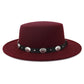 Chapeau de Jazz en laine chaude et Simple, décontracté, assorti avec tout, mode britannique, boucle en métal