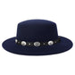 Chapeau de Jazz en laine chaude et Simple, décontracté, assorti avec tout, mode britannique, boucle en métal