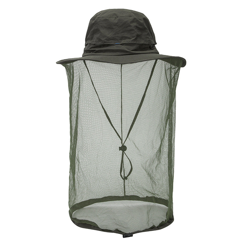 Chapeau anti-moustique et de protection solaire UV
