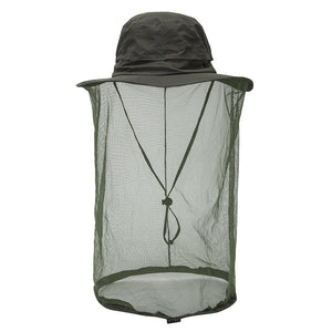Chapeau anti-moustique et de protection solaire UV