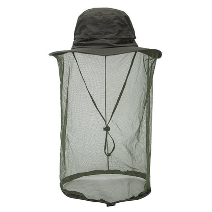 Chapeau anti-moustique et de protection solaire UV