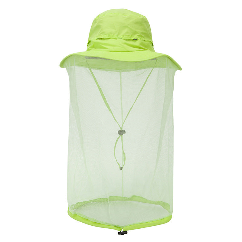 Chapeau anti-moustique et de protection solaire UV