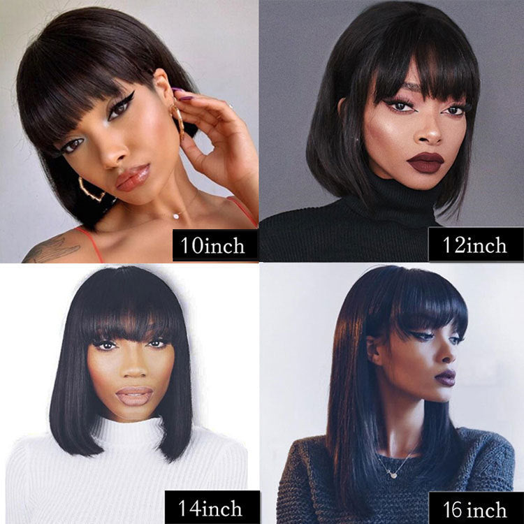 Perruques de cheveux humains pleine machine "Unice Hair" pour femmes noires