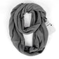 Foulard femme à carreaux "doux et chaud" avec une poche cachée secrète (zippée).