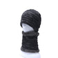 Ensemble de col de chapeau, plus chapeau en tricot de velours