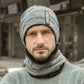 Ensemble de col de chapeau, plus chapeau en tricot de velours