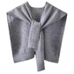Châle tricoté en fil de corde pour femmes, couleur unie