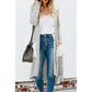 Manteau pull mi-long, pull ample de couleur unie pour femme, automne/hiver