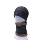 Ensemble de col de chapeau, plus chapeau en tricot de velours