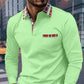 Sweat-shirt à manches longues pour hommes avec poche boutonnée d'automne
