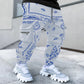 Pantalon imprimé pour hommes, Bloomers amples