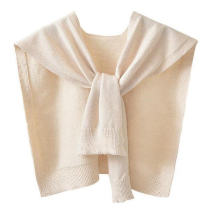 Châle tricoté en fil de corde pour femmes, couleur unie