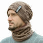 Ensemble de col de chapeau, plus chapeau en tricot de velours