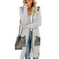 Manteau pull mi-long, pull ample de couleur unie pour femme, automne/hiver