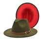 Chapeau Jazz Double Face en Laine pour Homme Couleur Assortie
