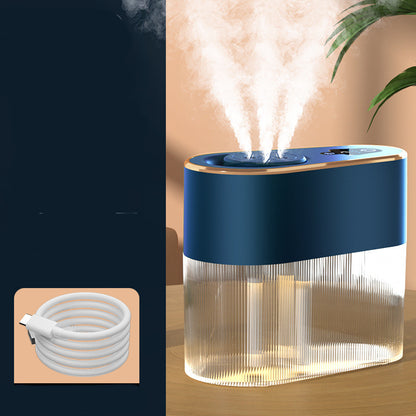 Humidificateur électrique à trois jets, pour maison, chambre à coucher et  bureau