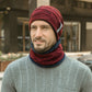 Ensemble de col de chapeau, plus chapeau en tricot de velours