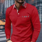 Sweat-shirt à manches longues pour hommes avec poche boutonnée d'automne