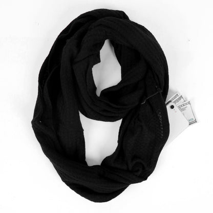 Foulard femme à carreaux "doux et chaud" avec une poche cachée secrète (zippée).