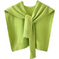 Châle tricoté en fil de corde pour femmes, couleur unie