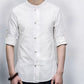 Chemise à manches longues en lin pour hommes