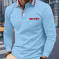 Sweat-shirt à manches longues pour hommes avec poche boutonnée d'automne