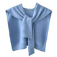 Châle tricoté en fil de corde pour femmes, couleur unie