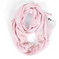 Foulard femme à carreaux "doux et chaud" avec une poche cachée secrète (zippée).