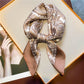 Foulard en soie imprimé vintage pour femme