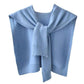 Châle tricoté en fil de corde pour femmes, couleur unie