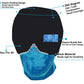 Masque pour les yeux contre la migraine, compresse glacée, soulagement des maux de tête, thérapie par le froid
