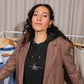 Sweat Gayelle à capuche écologique Raglan unisexe.