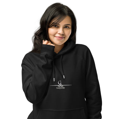 Sweat Gayelle à capuche écologique Raglan unisexe.